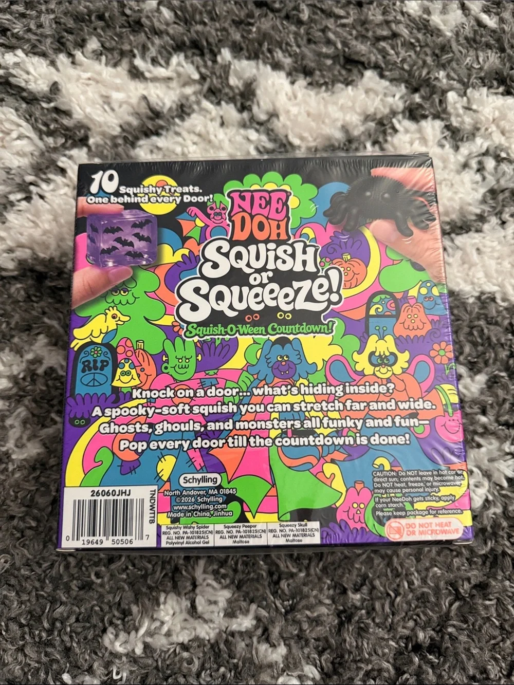 NWT NeeDoh Squish or Squeeze! Halloween Countdown - Multi-Color Kids Toy Set